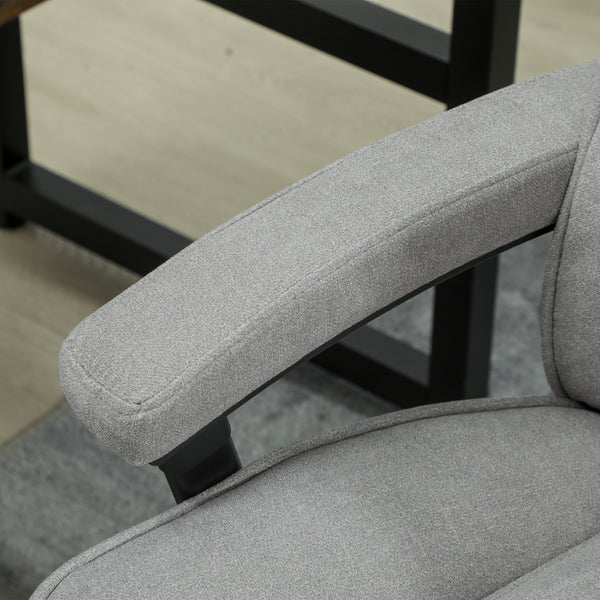 Bürostuhl ergonomisch belastbar gepolstert bis 200kg hellgrau