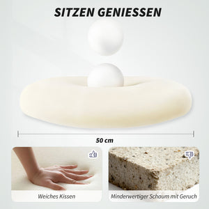 Bürostuhl ergonomisch mit Netzrücken 3D-Armlehnen Kopfstütze Schwarz