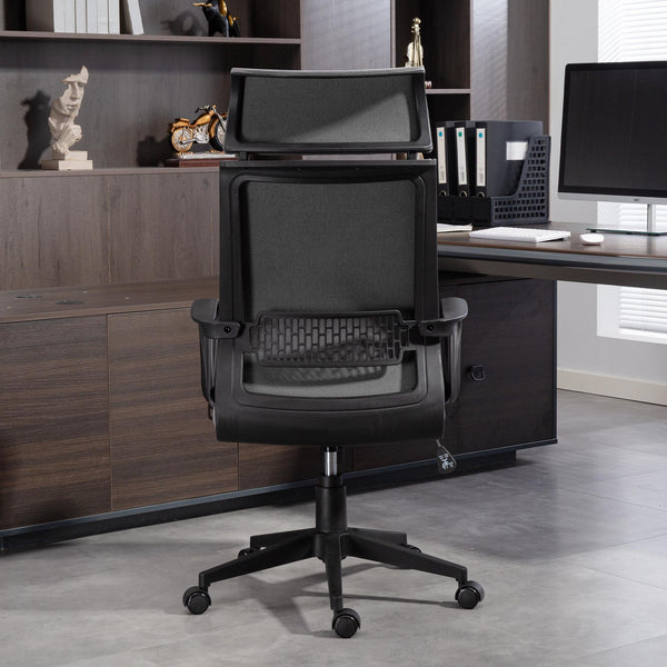 Bürostuhl ergonomisch höhenverstellbar mit Armlehnen grau