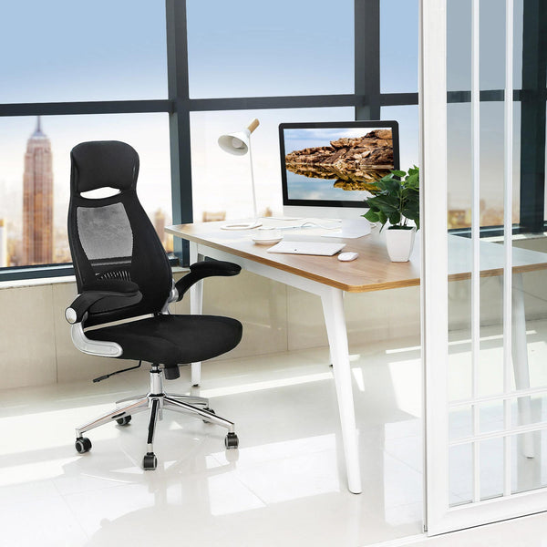 Office chair, executive chair, ergonomic, fabric, black