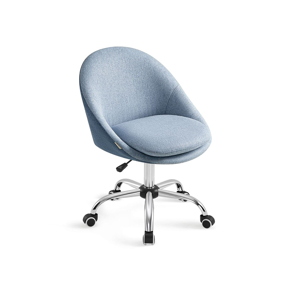 Office chair, executive chair, retro style, height adjustable, fabric, grey