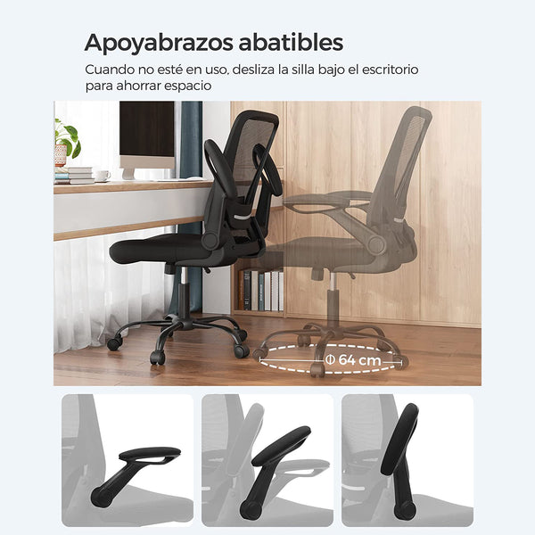 Ergonomic office swivel chair, black