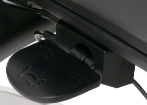 Ergonomischer Bürostuhl mit Lordosenstütze und 6D Armlehnen, schwarz