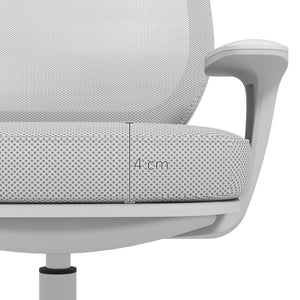 Bürostuhl ergonomisch höhenverstellbar drehbar grau