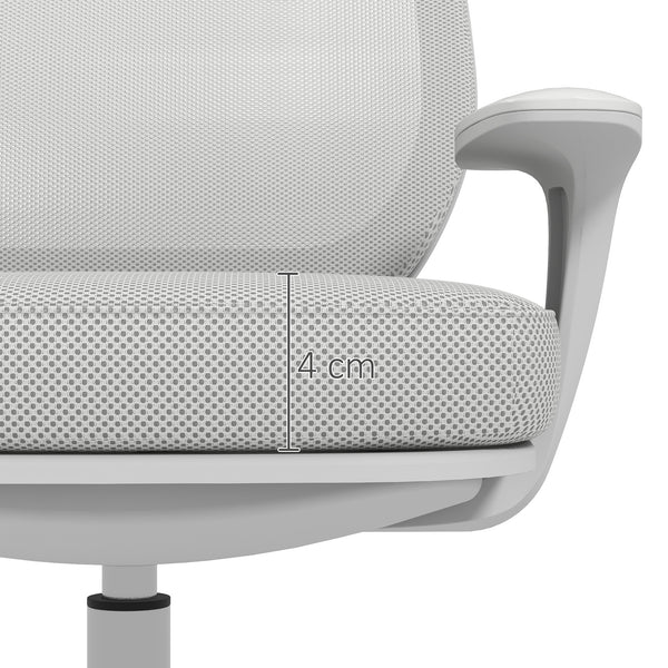Bürostuhl ergonomisch höhenverstellbar drehbar grau