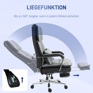 Bürostuhl ergonomisch verstellbar hellgrau schwarz