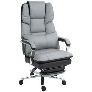 Bürostuhl ergonomisch verstellbar hellgrau schwarz
