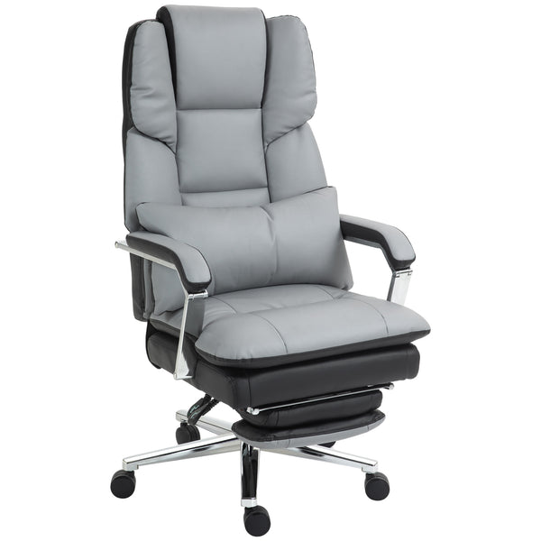 Bürostuhl ergonomisch verstellbar hellgrau schwarz