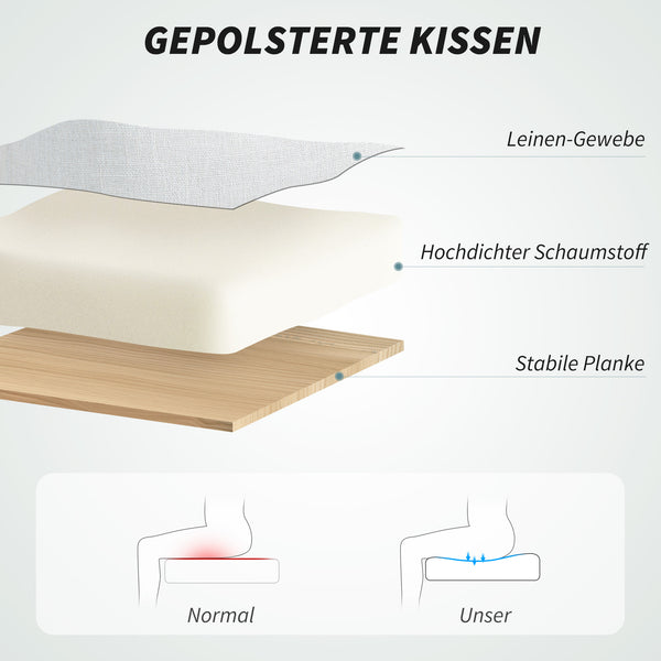 Bürostuhl höhenverstellbar neigbar mit Fussstütze cremeweiss