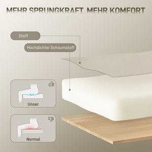 Bürostuhl rollbar Samtoptik mit Goldakzenten cremeweiss