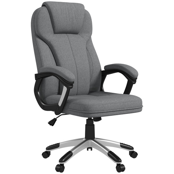 Bürostuhl höhenverstellbar ergonomisch mit Wippfunktion Grau