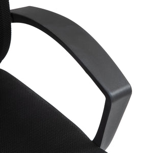 Height-adjustable office chair with tilt function, load capacity up to 120kg, black
