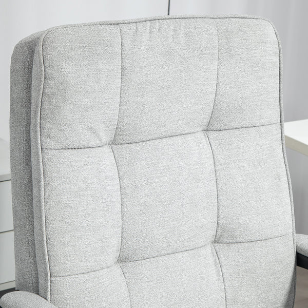 Bürostuhl ergonomisch höhenverstellbar mit Kippfunktion grau