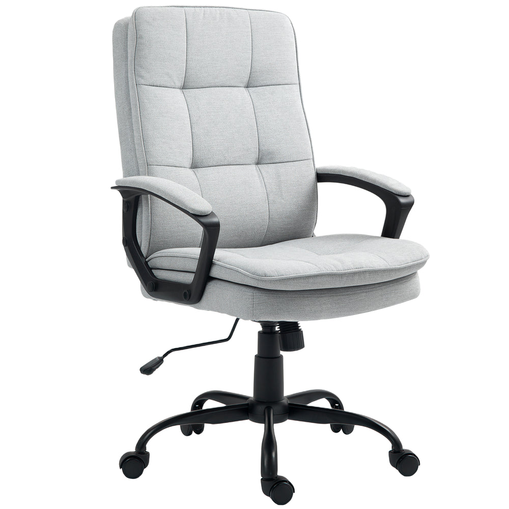 Bürostuhl ergonomisch höhenverstellbar mit Kippfunktion grau