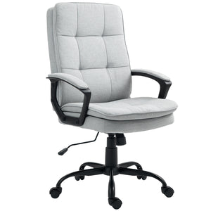 Bürostuhl ergonomisch höhenverstellbar mit Kippfunktion grau