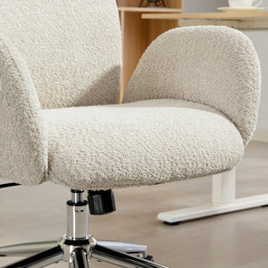Bürostuhl ergonomisch höhenverstellbar mit Kopfstütze grau weiss