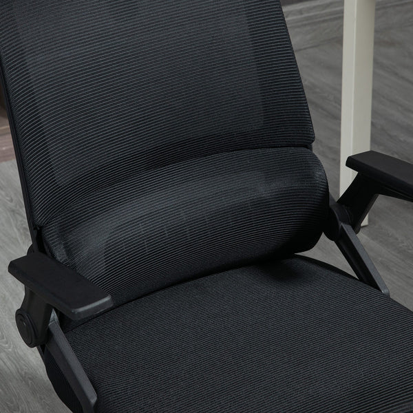 Bürostuhl ergonomisch höhenverstellbar mit Kopfstütze schwarz
