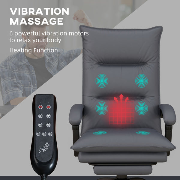 Bürostuhl ergonomisch belastbar mit Massage Heizung und Fussstütze