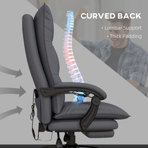 Bürostuhl ergonomisch belastbar mit Massage Heizung und Fussstütze