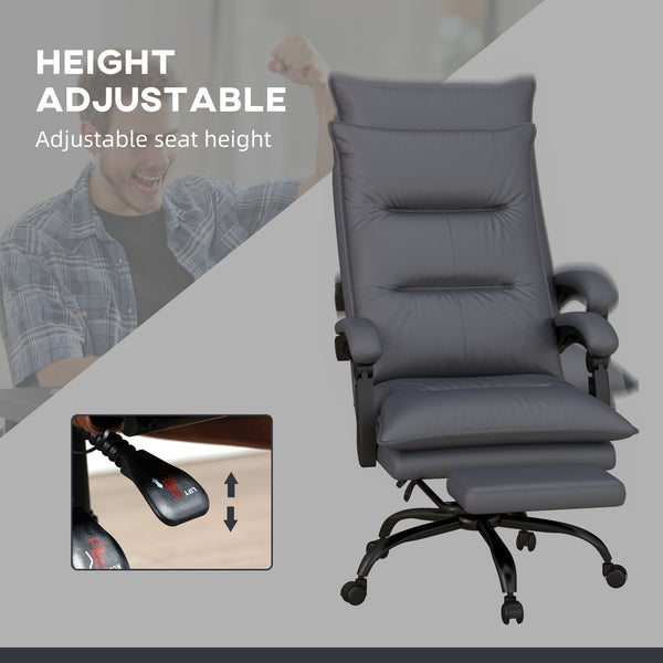 Bürostuhl ergonomisch belastbar mit Massage Heizung und Fussstütze