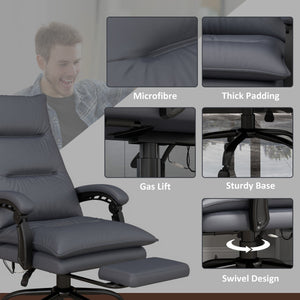 Bürostuhl ergonomisch belastbar mit Massage Heizung und Fussstütze