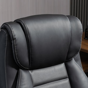 Bürostuhl ergonomisch höhenverstellbar mit Massage schwarz