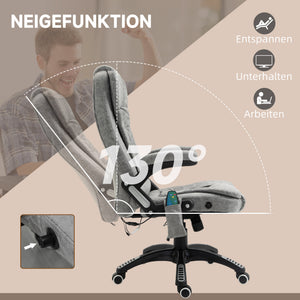 Bürostuhl Massagefunktion höhenverstellbar ergonomisch Grau