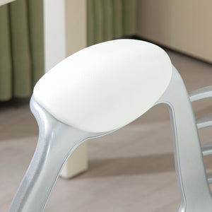 Bürostuhl ergonomisch mit Armlehne und Polster weiss