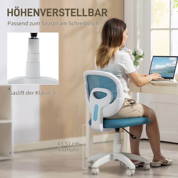 Bürostuhl Schreibtischstuhl ergonomisch höhenverstellbar blau