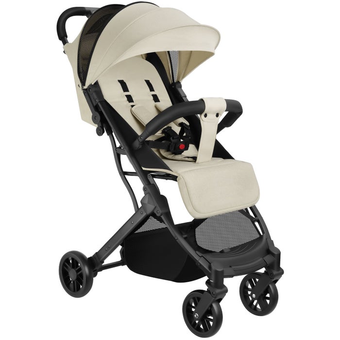 Poussette Finn, grise/beige 