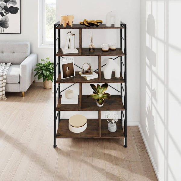 Regal Charleston Industrial Holz dunkel, rustikal