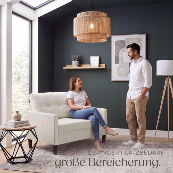 Sofa Viborg 2-Sitzer mit Federkern creme