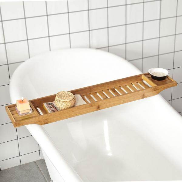 80cm Lang Badewannenablage Badewannenbrett Bambus