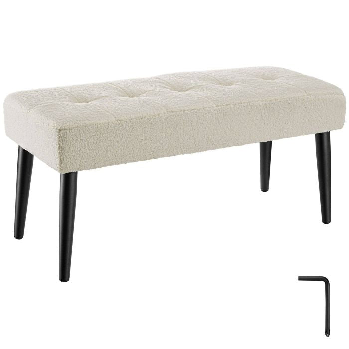 Sitzbank Glora Bouclé creme