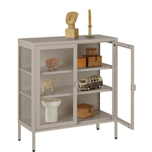 Metallvitrine Baker taupe
