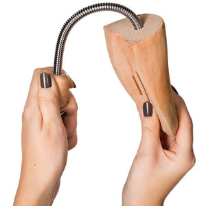 2 Paar Spiral-Schuhspanner Lotusholz Grösse 44-45