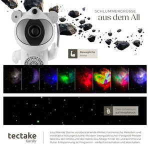 LED-Sternenhimmel-Projektor Astronaut weiss