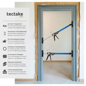 4 Türspanner, 51 bis 115cm blau