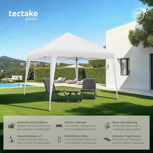Faltbarer Pavillon Linosa 3x3 m weiss