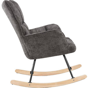 Schaukelstuhl Torve Chenille anthrazit