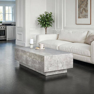 Couchtisch Lasley Beton Optik 120 x 60 x 35 cm