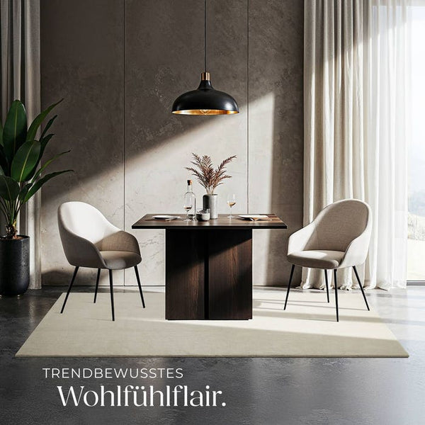 Tapis à poils courts Soft Zone crème 120 x 170 cm 