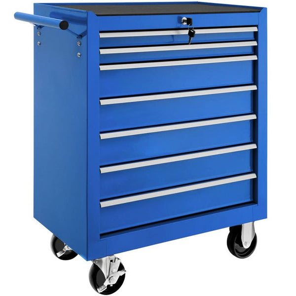 Werkzeugwagen mit 7 Schubladen, blau