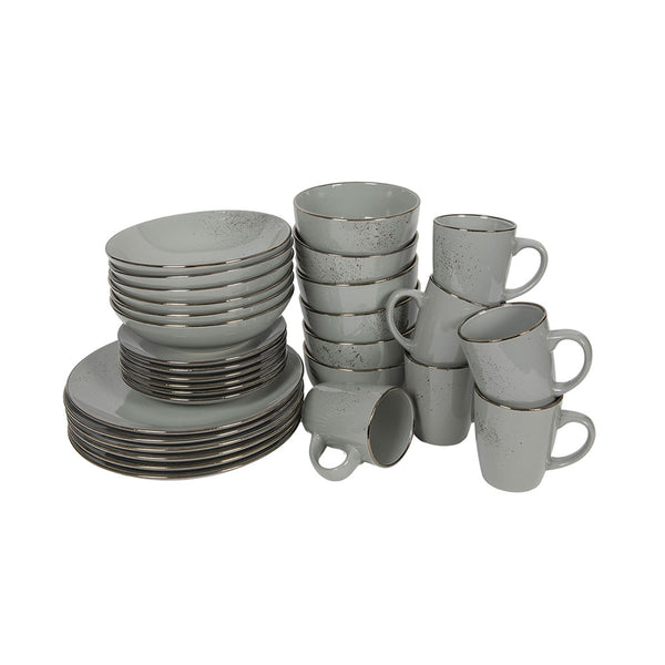 Tavola Geschirrset Lucca 30-teilig grau