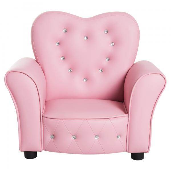 Kindersofa Kindersessel herzförmig Prinzessin Minisofa Kinderzimmer