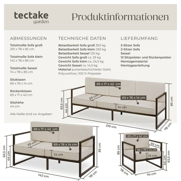 Garten-Loungeset Comosa
