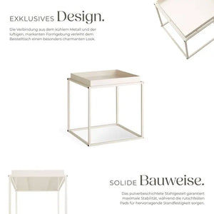 Beistelltisch Cambridge Stahl creme