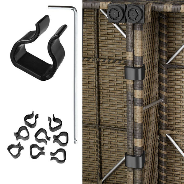 Aluminium Rattan Lounge natur