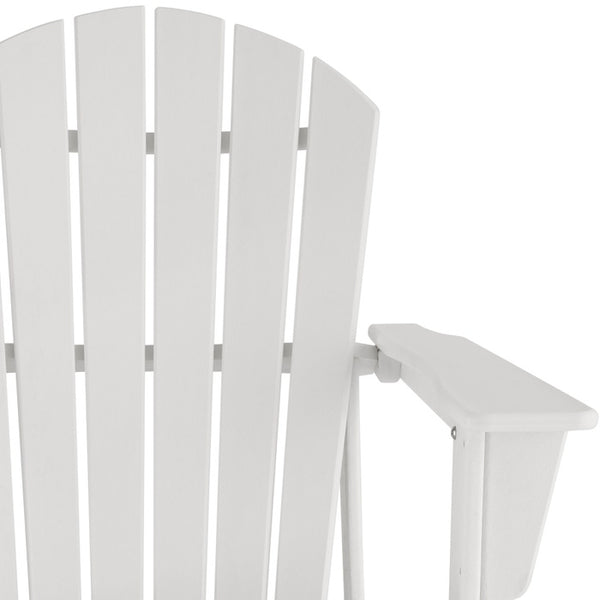 Gartenstuhl im Adirondack-Design weiss/weiss