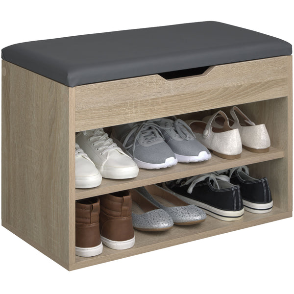 Jasmina shoe bench, wood decor